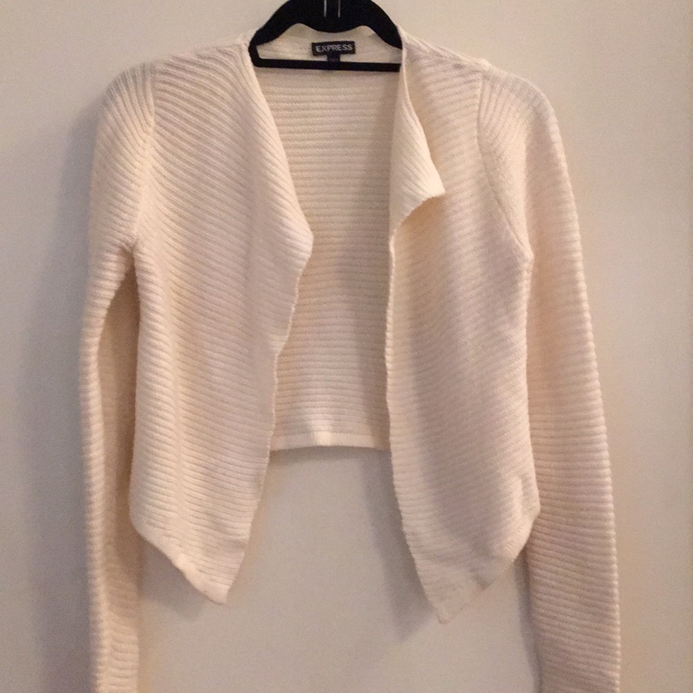 Cream Cardigan by Express